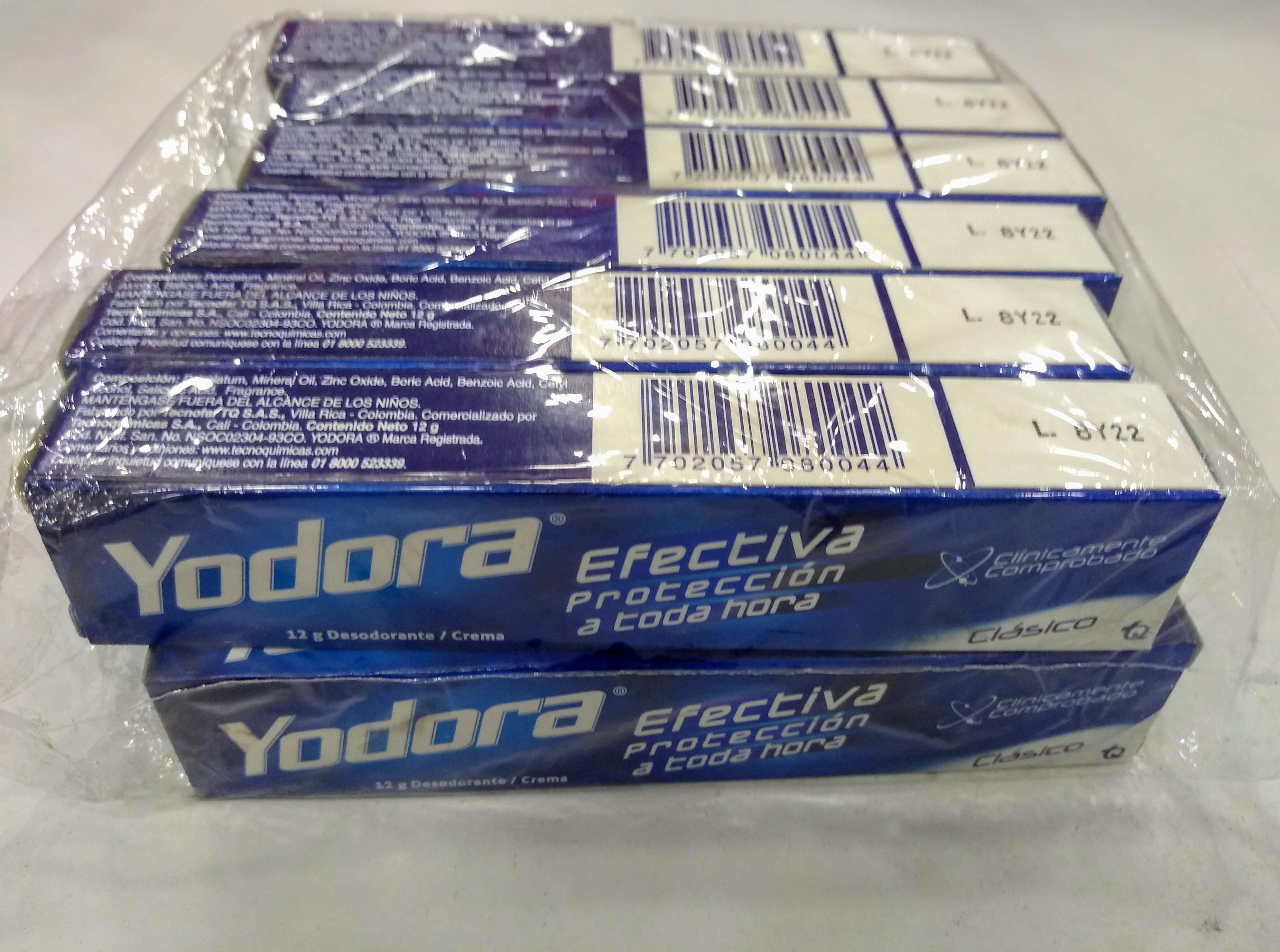 Yodora Crema x12gr docena