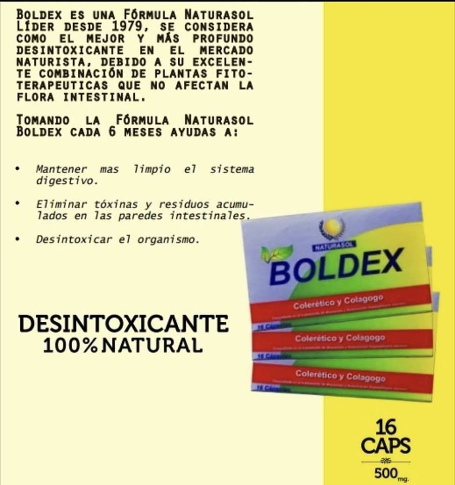 purgante boldex,el original y numero 1 en Colombia