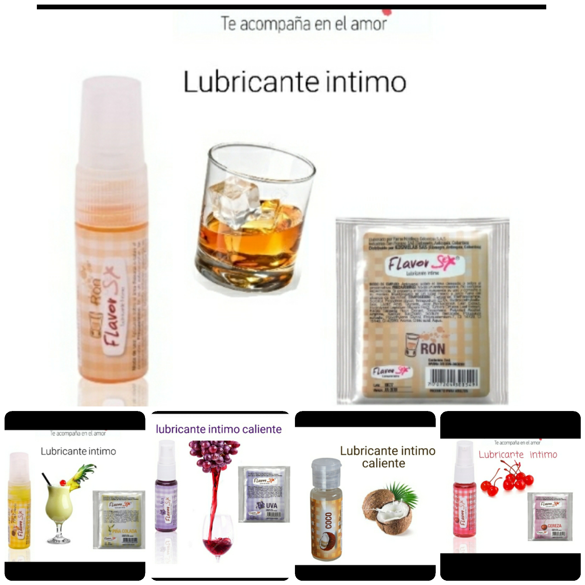Lubricante intimo con sabor