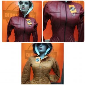Chaqueta de cuerina para dama