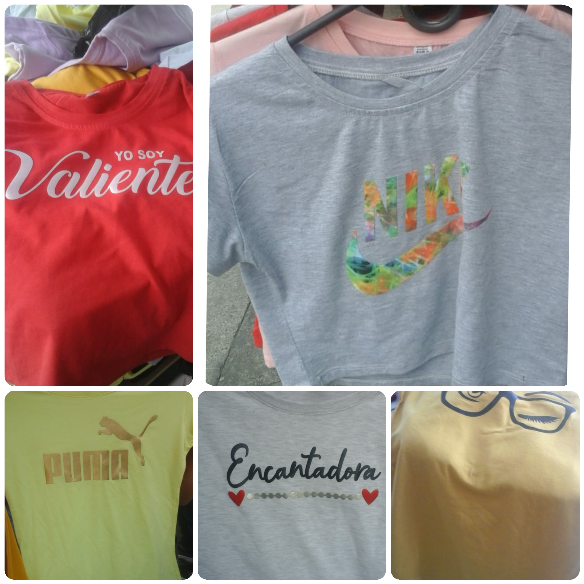 Camisetas dama con estampado