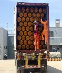 Cilindro de acero para Gas Licuado 15kg/33lbs con válvula (USD)