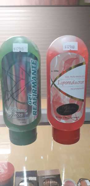 Gel reafirmante y gel liporeductor