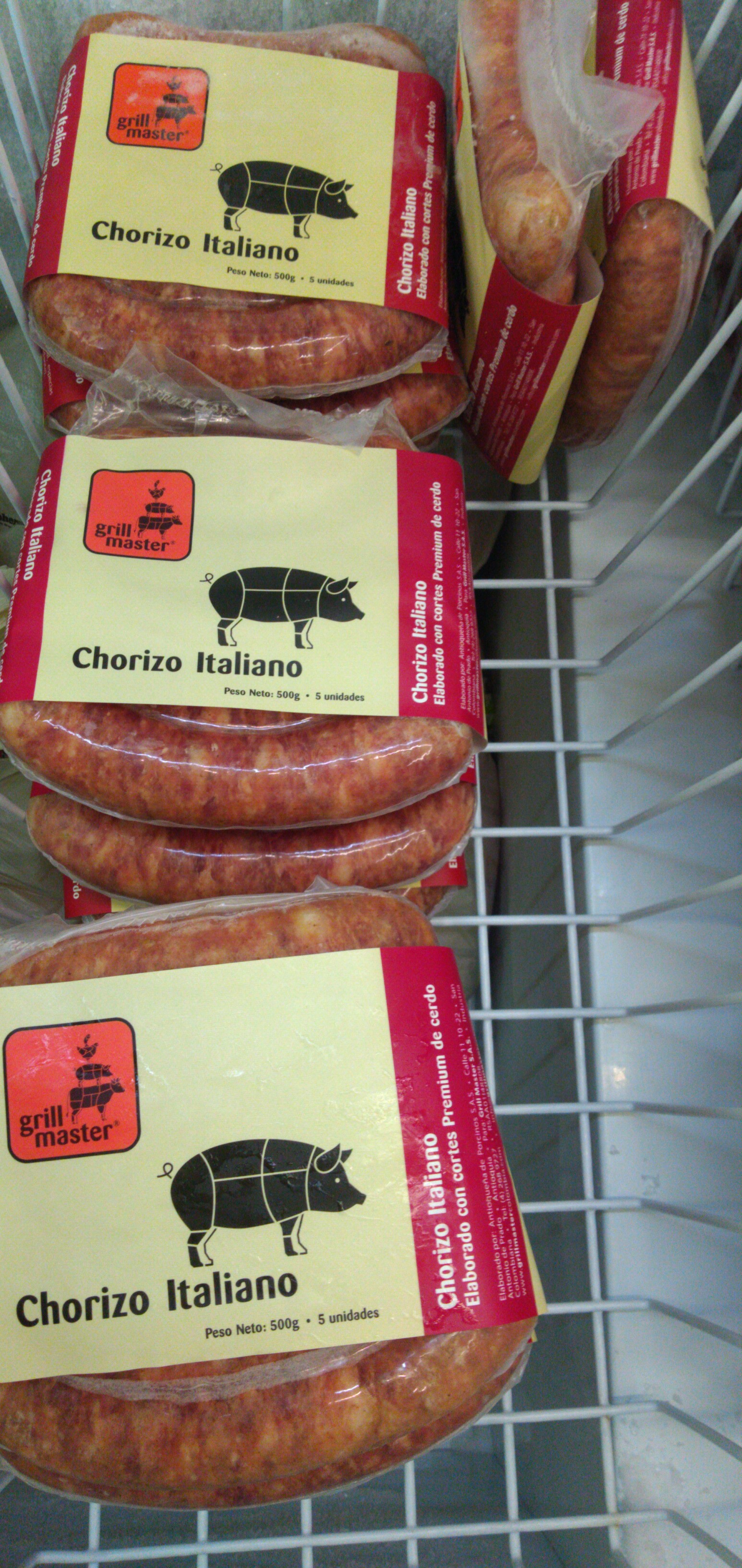 Chorizo italiano 500gm x 5 unidades