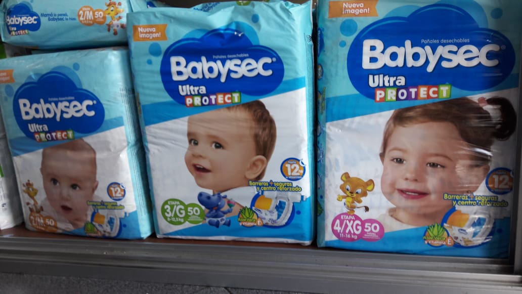 Pañales Babysec etapa 3 ×30 unidades