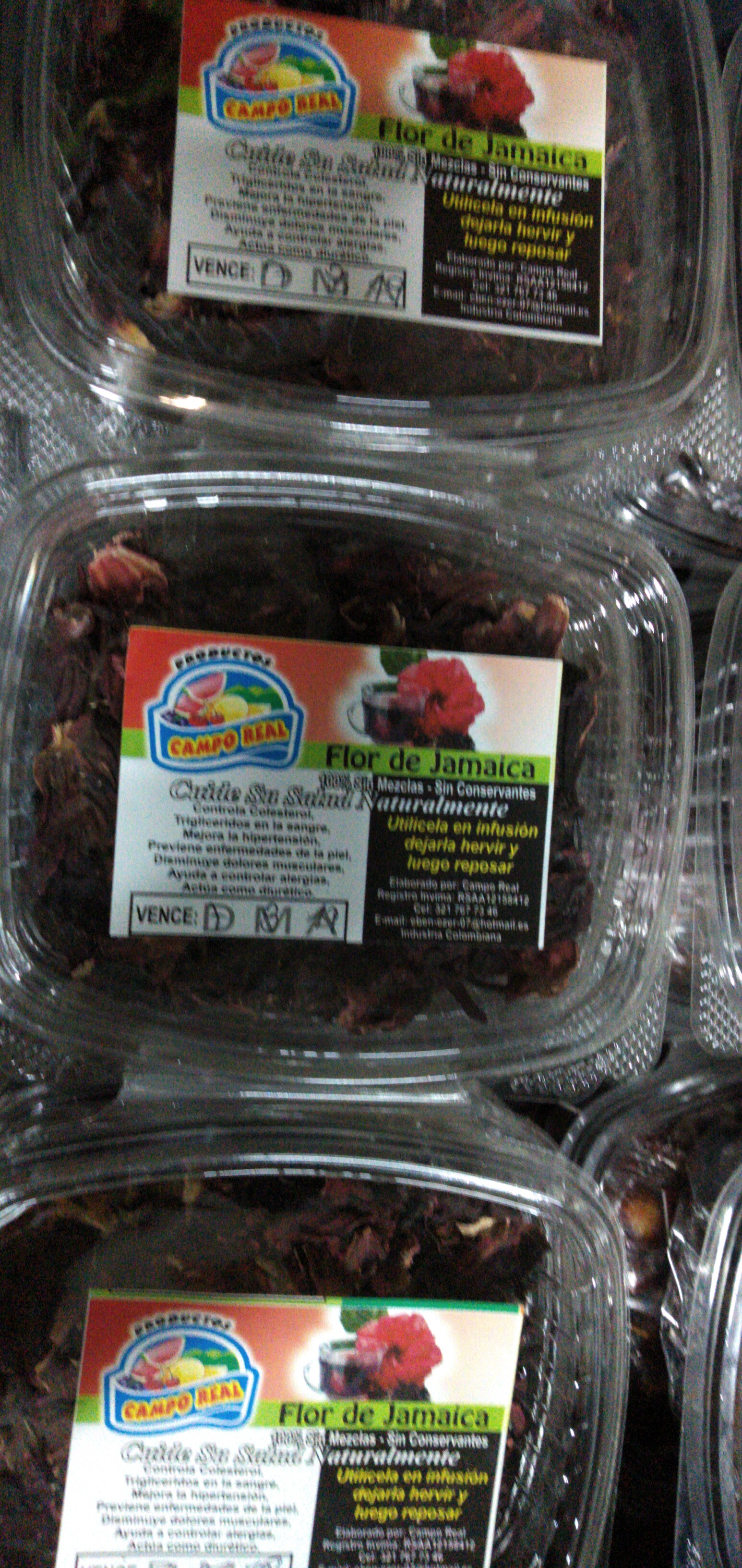 Flor de Jamaica bandeja