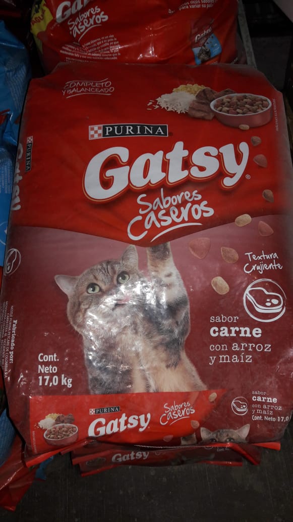 Purina Gatsy sabor carne bulto × 17kg/ Concentrado para Felinos