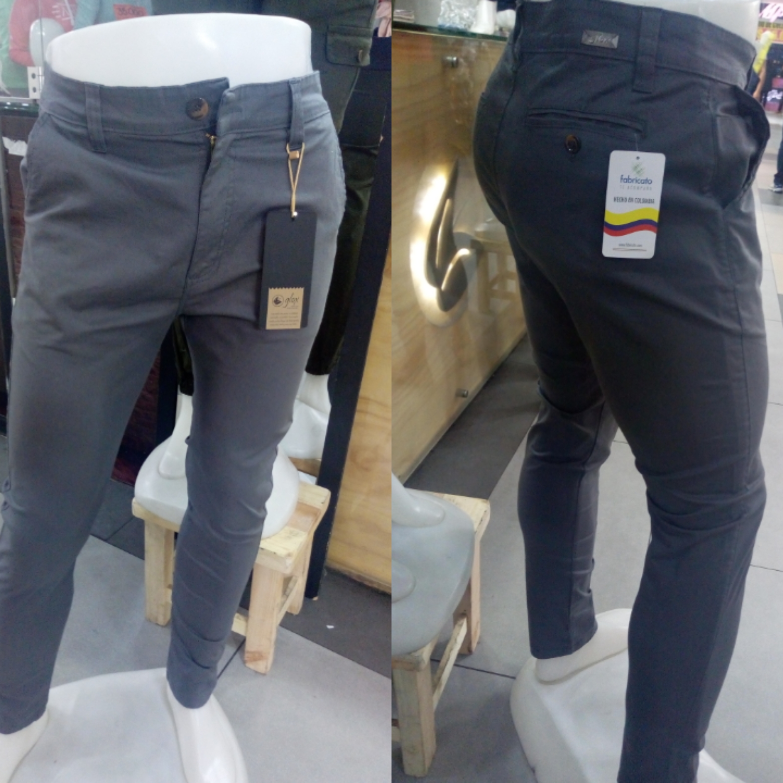 Pantalón dril para hombre