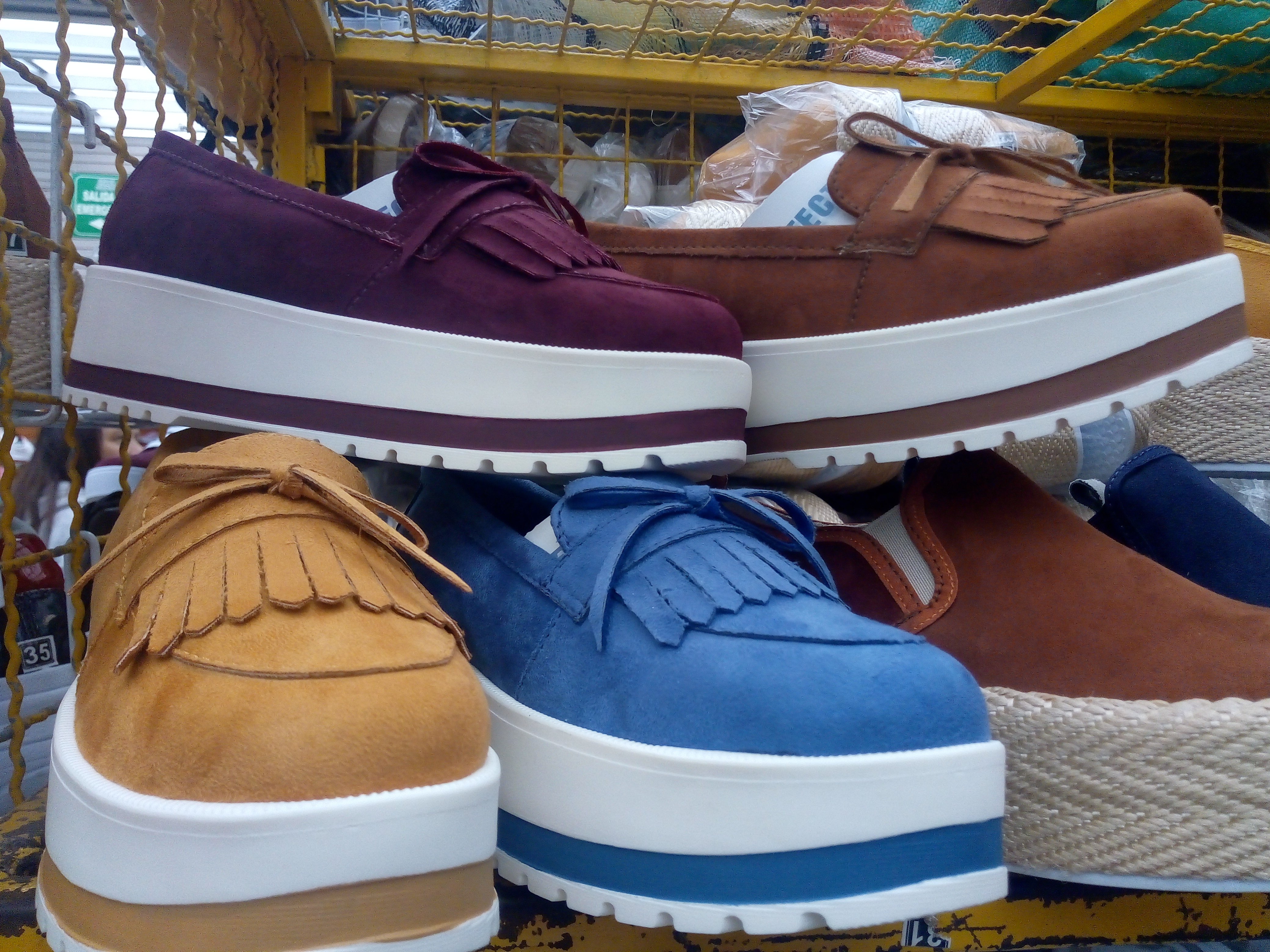 Zapatos flecos para dama