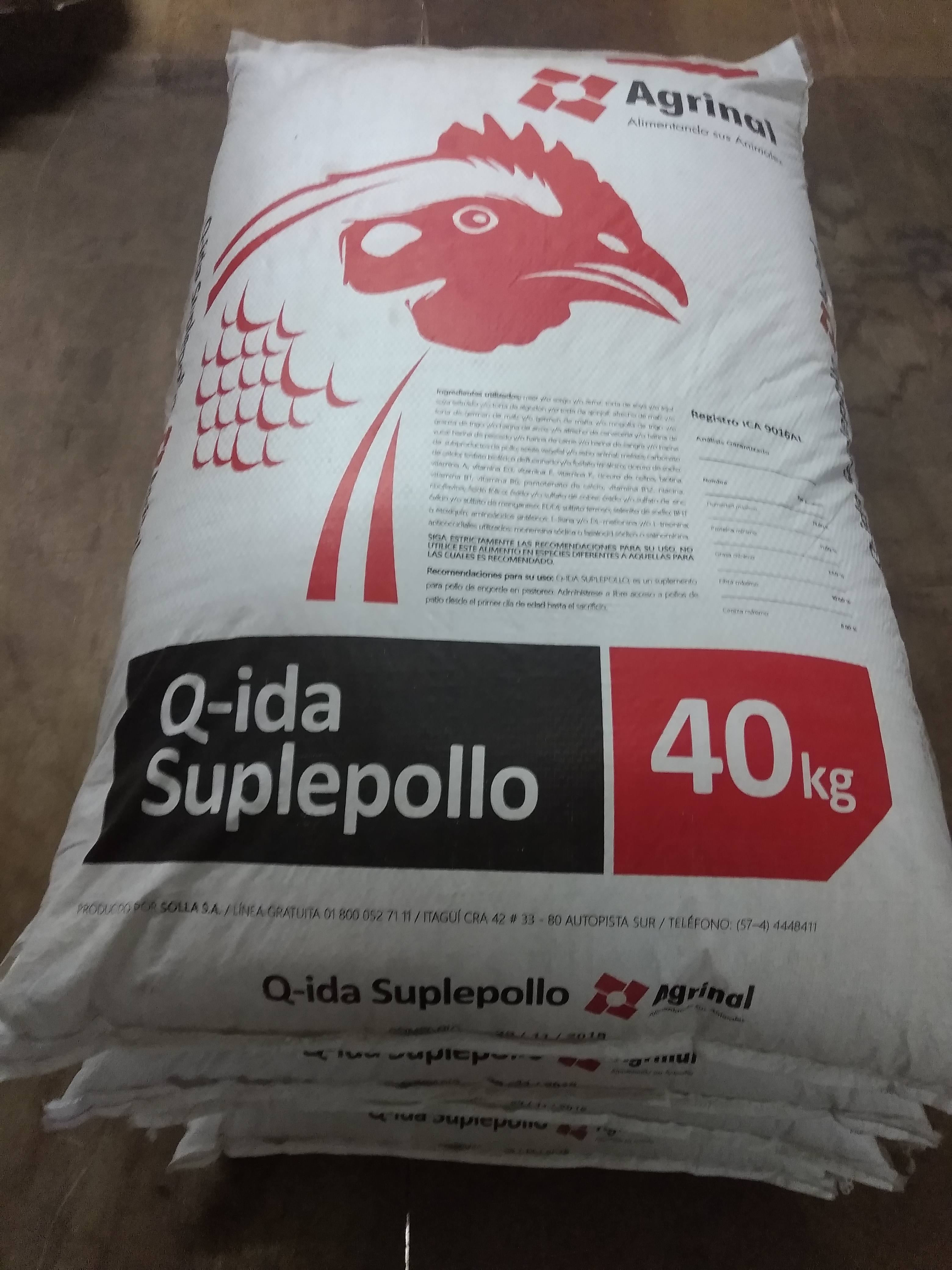 Q-ida suplepollo x 40 kg levanté