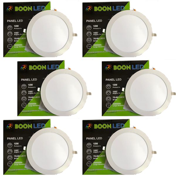 PANEL LED 18W INCRUSTAR LUZ CALIDA