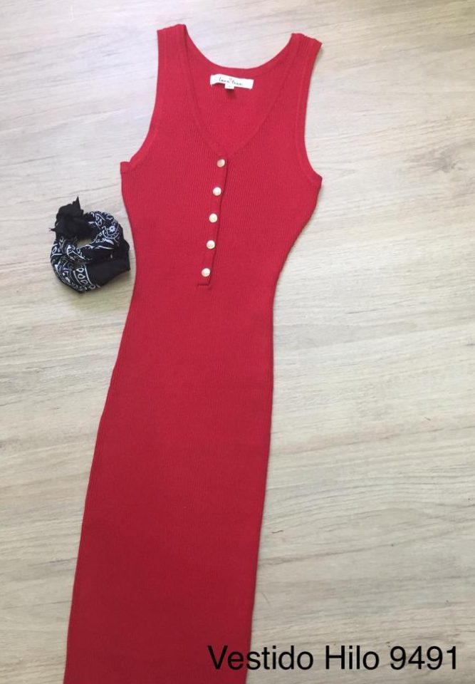 Vestido rojo hiló