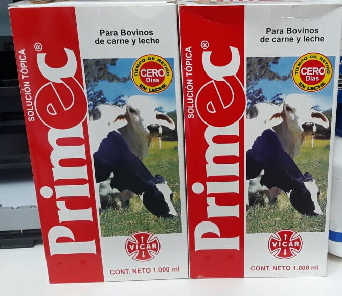 Primec Antiparasitario dorsal 1lt para Bovinos