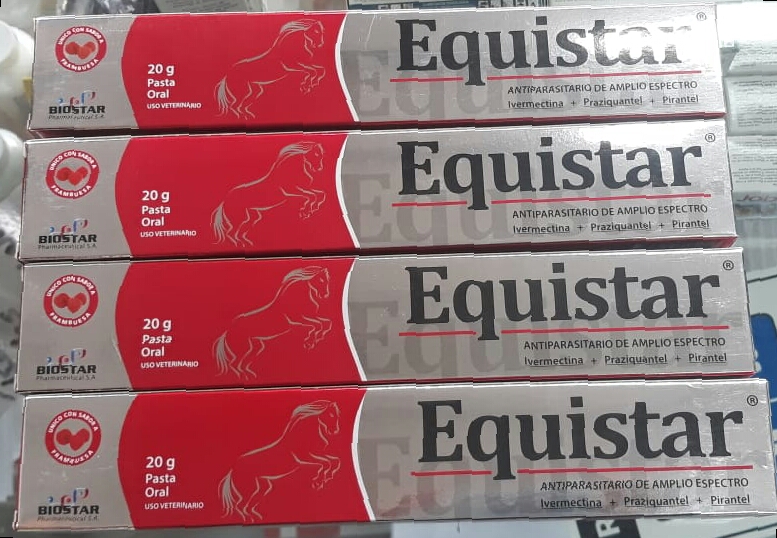 Pasta desparasitante para Equinos Sabor  Frambuesa