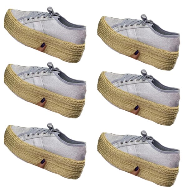 Zapatos plataforma T28 plata