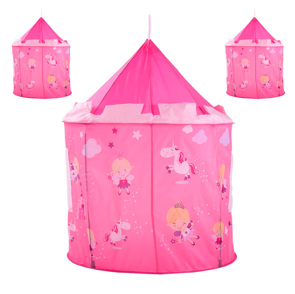 Carpa Castillo Hadas Y Unicornios Niña Casa Jardín Playa