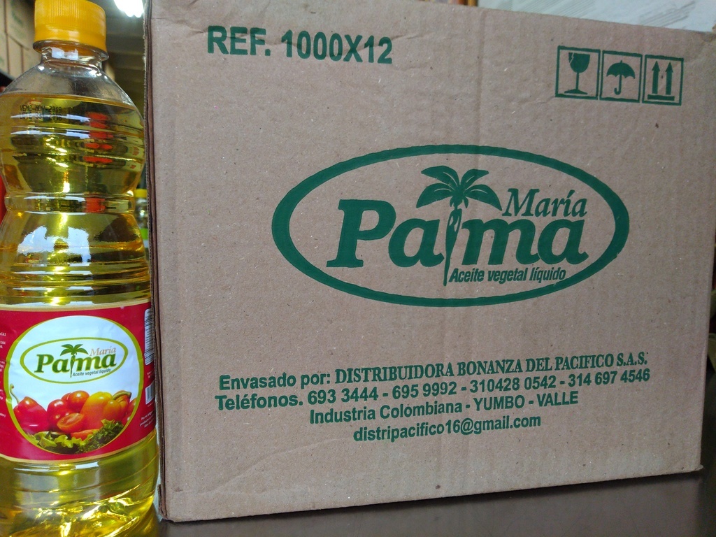 Aceite palmares x 1000 ml caja x 12 unidades