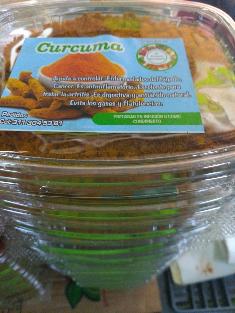 Cúrcuma bandeja