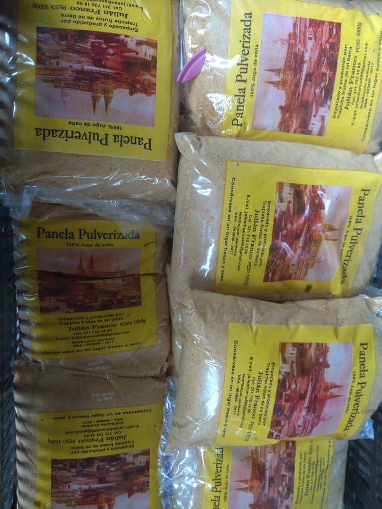 Panela pulverizada x 1000 gm
