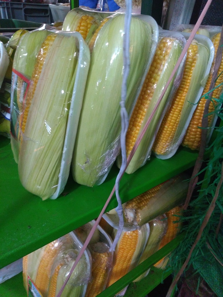 Mazorca dulce bandeja