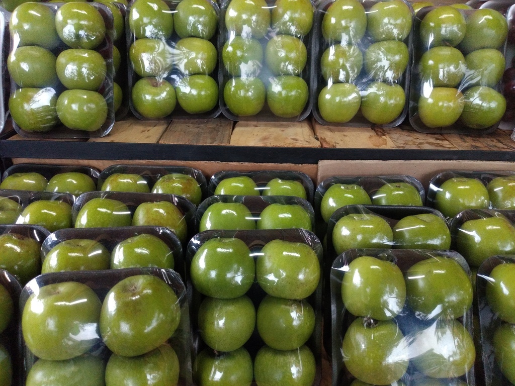 Manzana verde bandeja