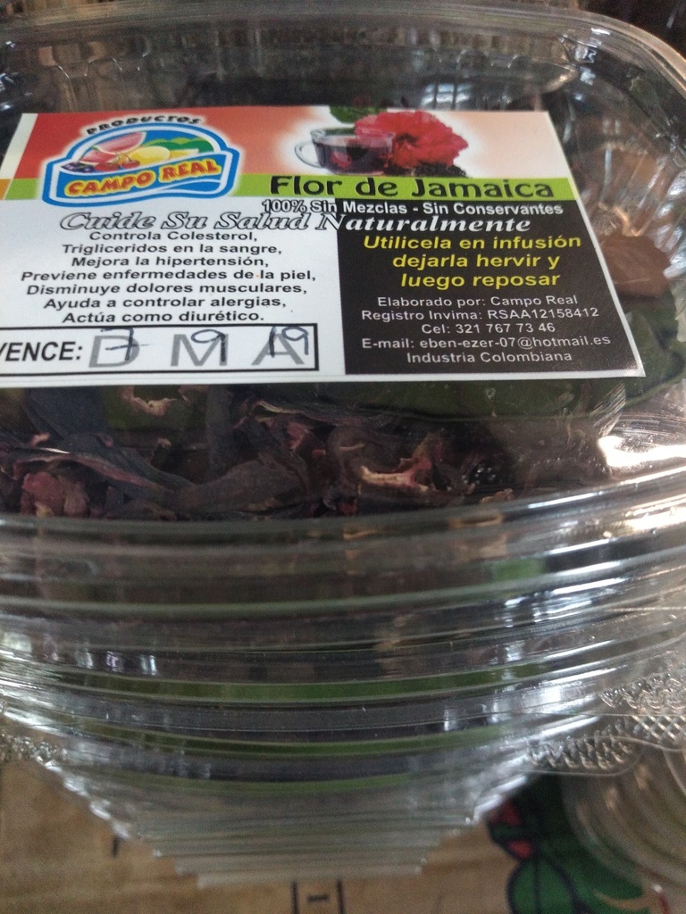 Flor de Jamaica bandeja