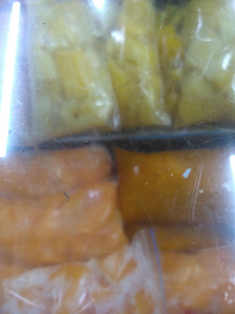Pulpas de fruta melón o piña