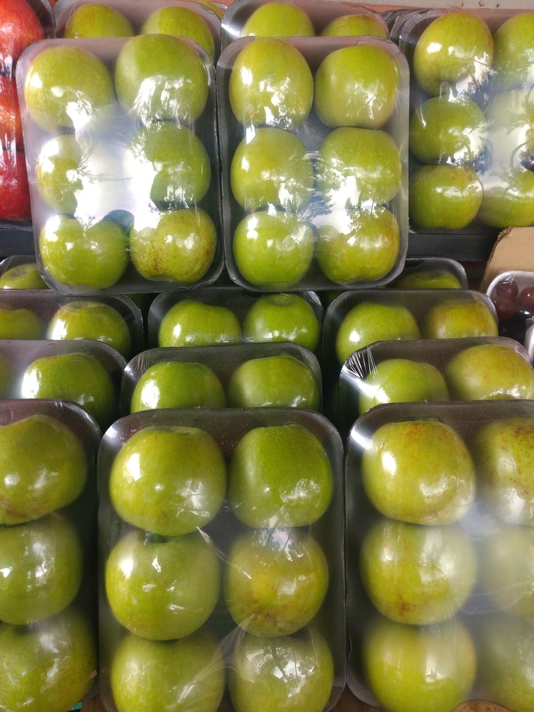 Manzana verde bandeja