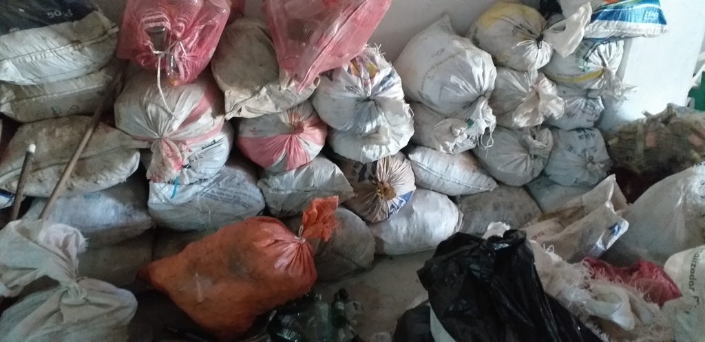 Botellas de vidrio recicladas