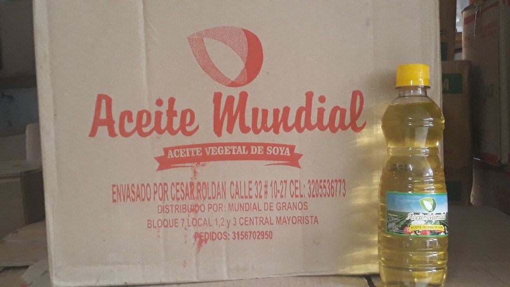 Aceite de cocina Mundial *450ml *24 unidades