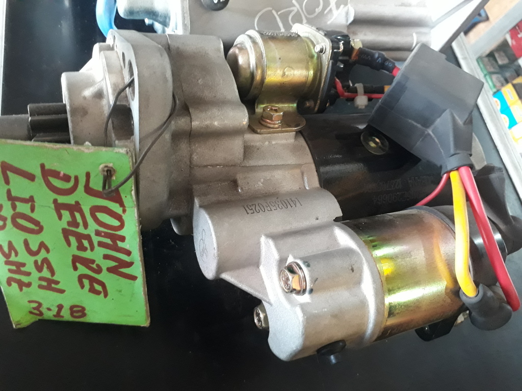 Motor de arranques john deere