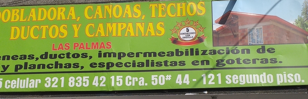 Impermeabilizacion de terraza con manto de aluminio *metro cuadrado