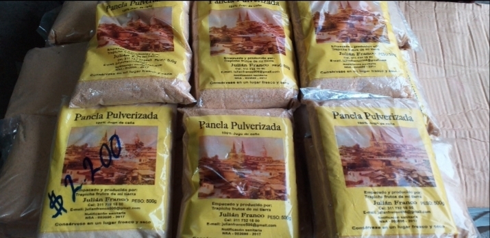 Panela pulverizada x 500g
