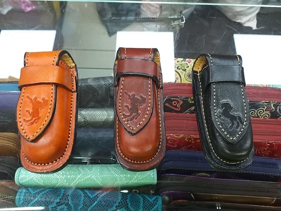 Estuches de cuero para navaja