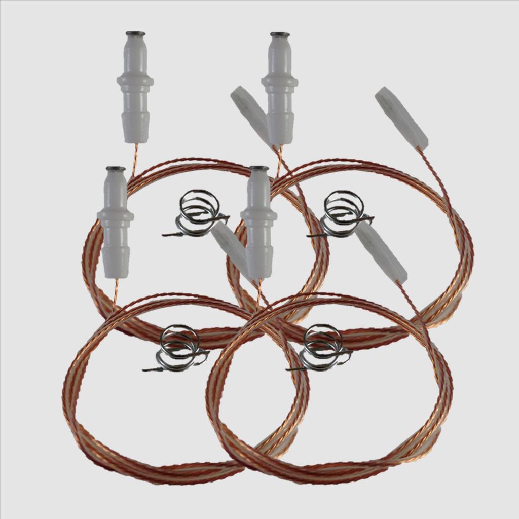 BUJIAS PARA ESTUFA HACEB CERAMICA CORTA + CABLE TEFLON 65 CM