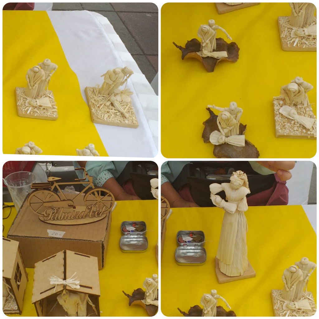 Artesanias con hojas de maiz