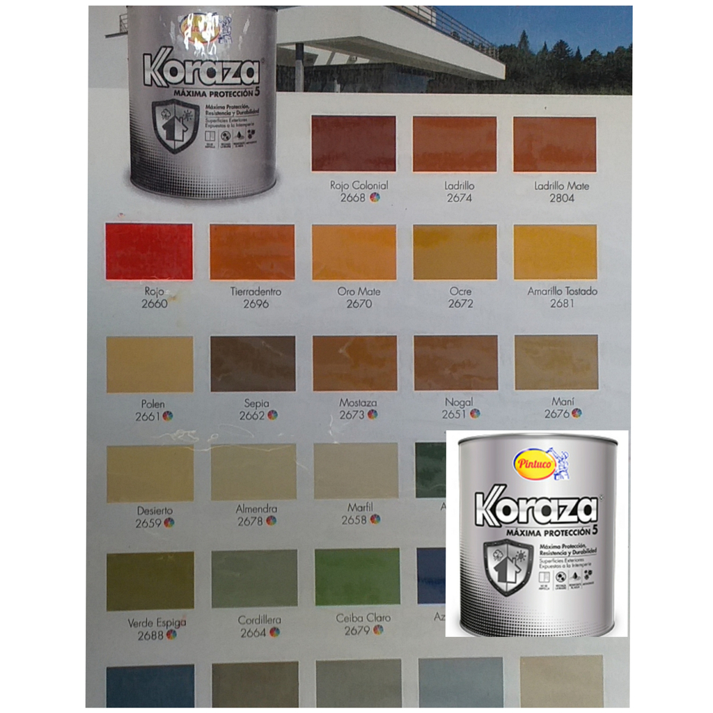 Pinturas korasa para exteriores *1/4