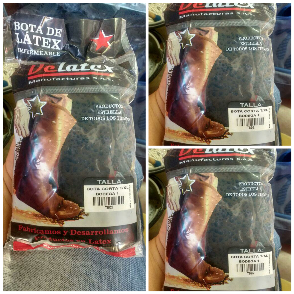 Botas de latex impermeables  para motociclista