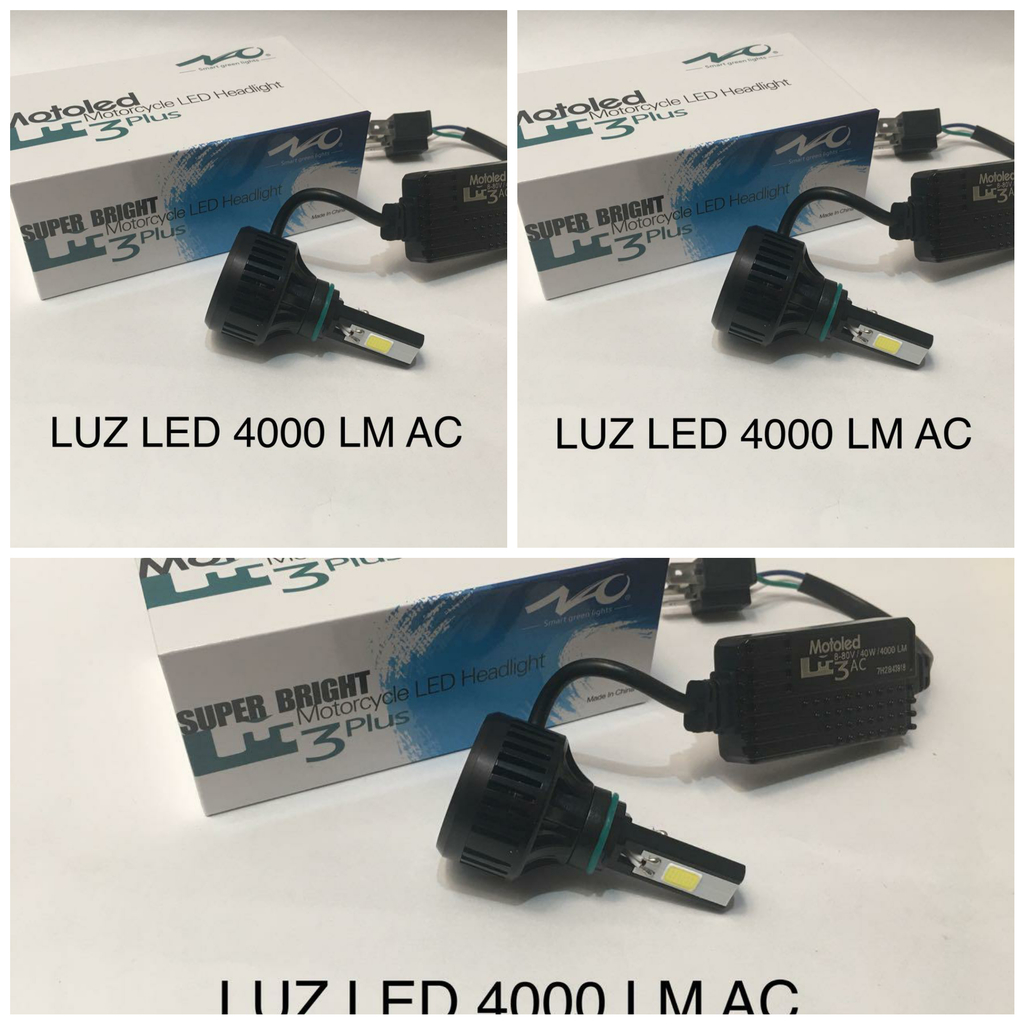 LUZ LED 4000 LM AC PARA MOTOCICLETA