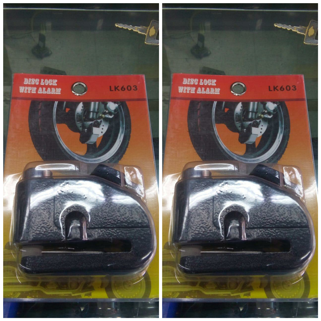 Candado disco con alarma para moto