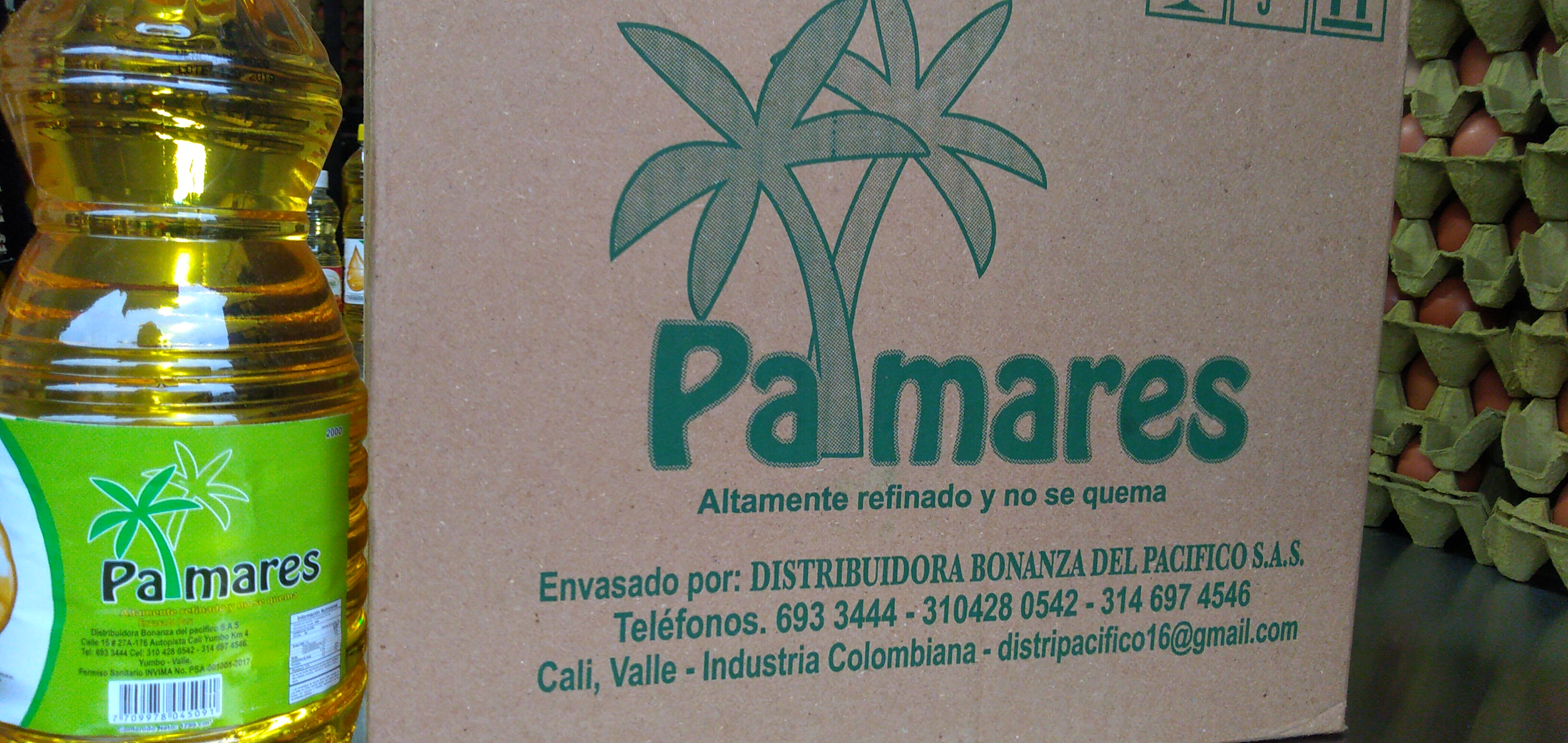 Aceite palmares x 2000 ml caja x 6 unidades
