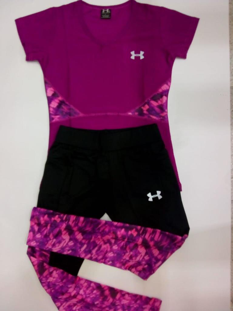 Conjunto dama deportivo licra + camiseta