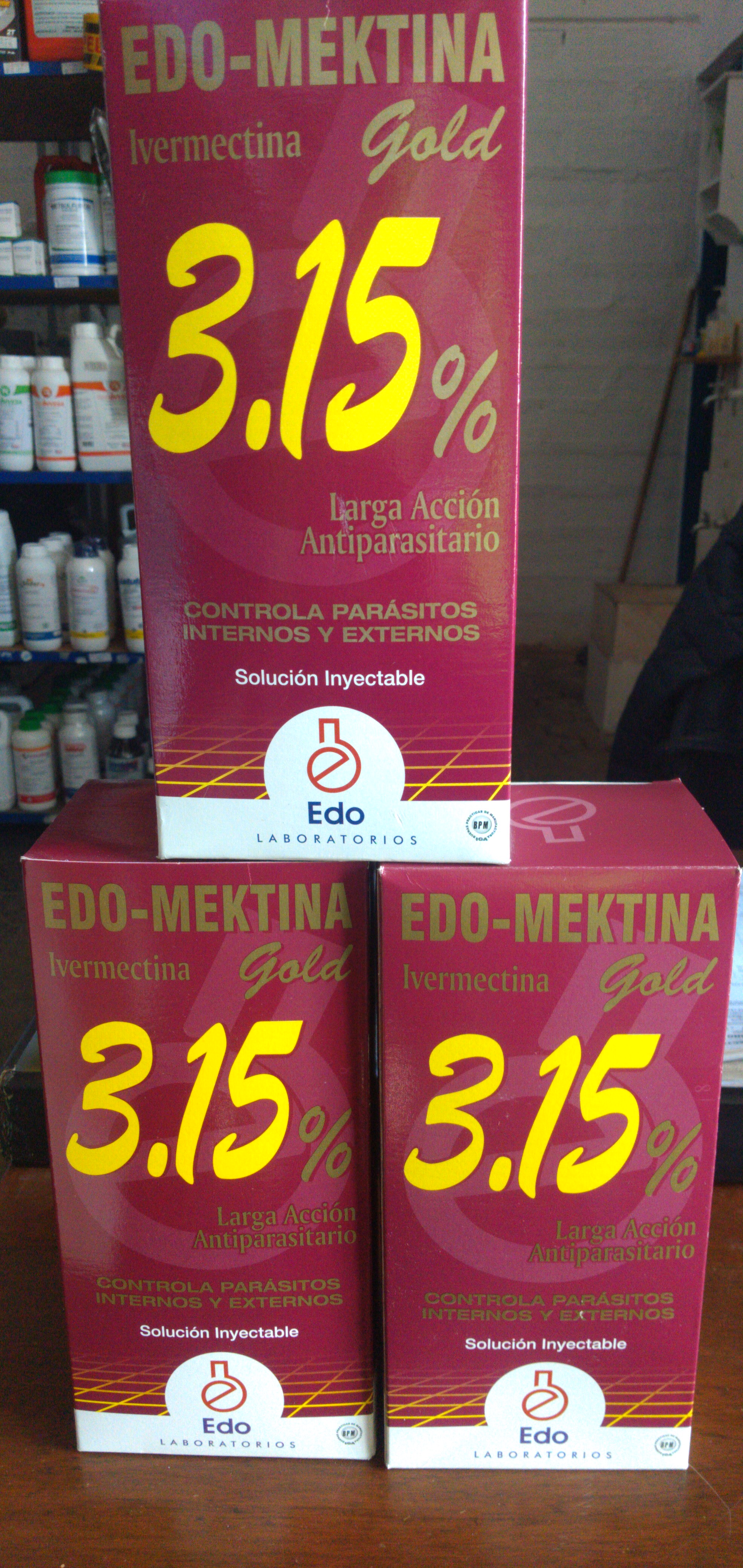 Purgante edo-mektina para ganado x litro