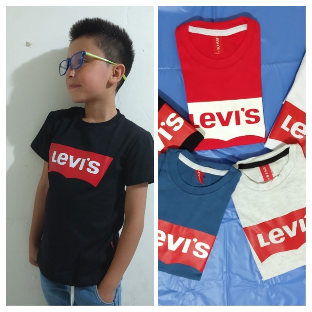 Camiseta para niño en algodón licrado