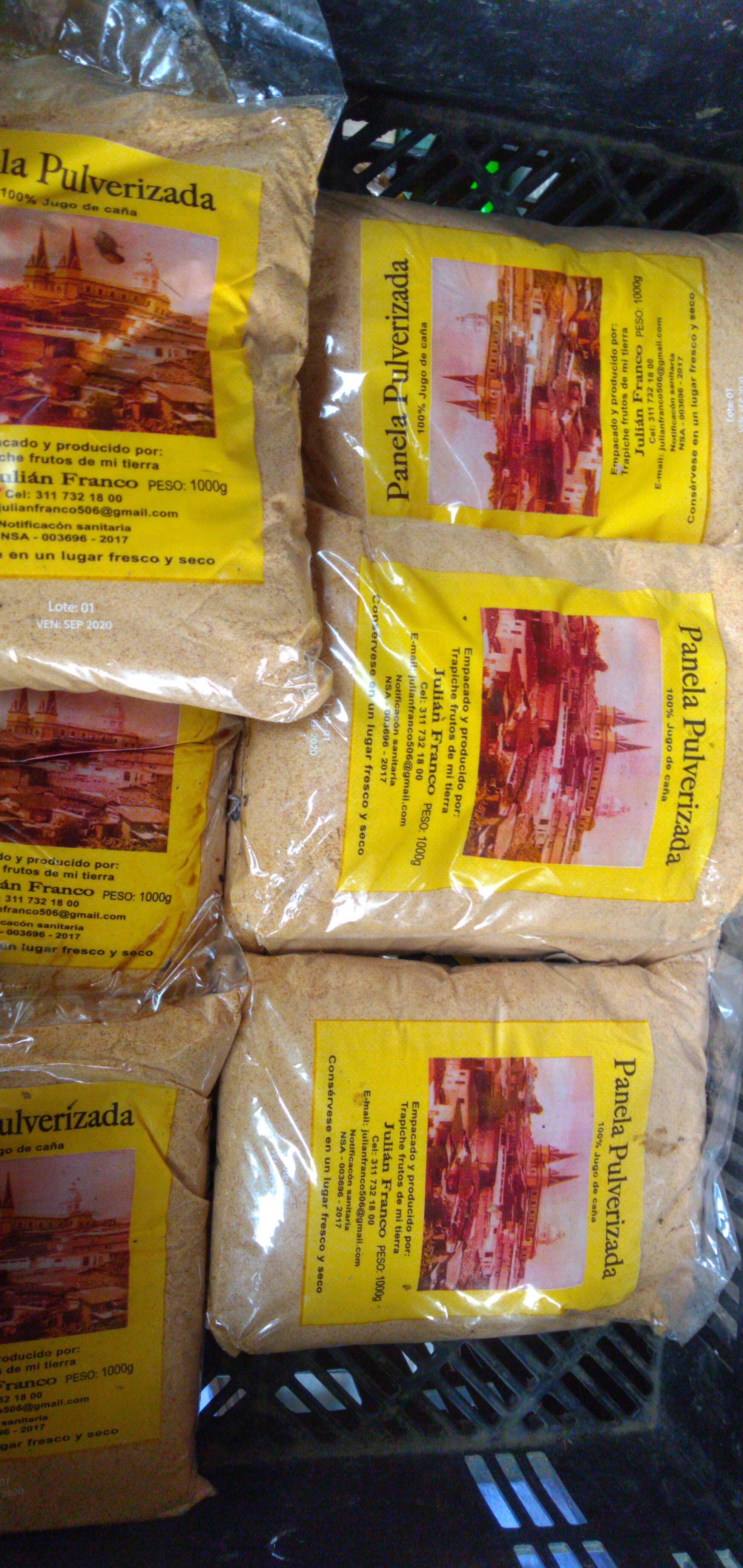 Panela pulverizada x 1000 gm