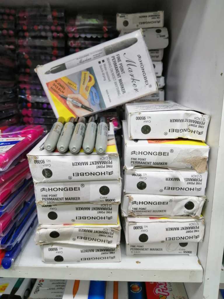 Marcador tipo sharpie punta delgada*12 unidades