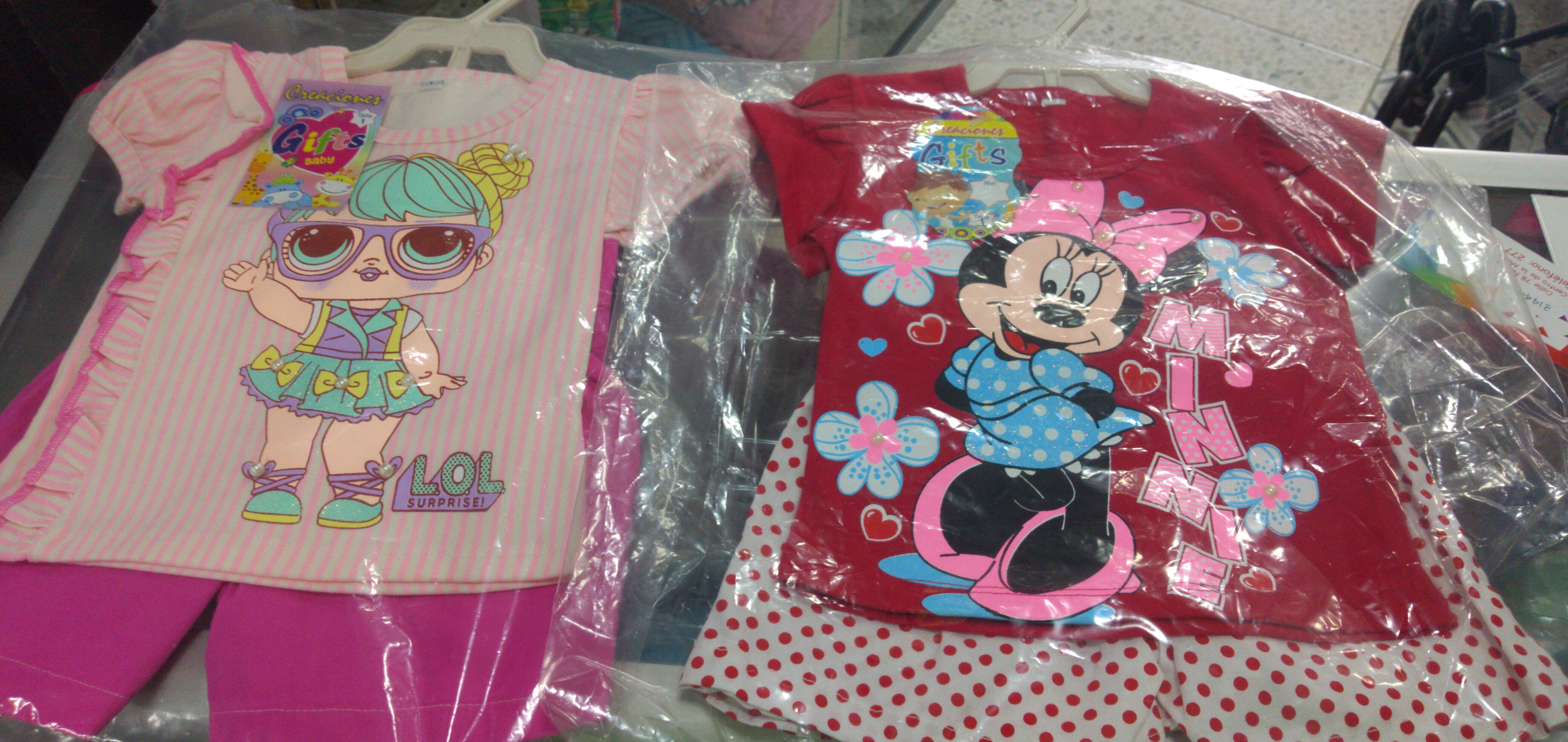 Conjunto para niña talla de 1 a 10 añoa