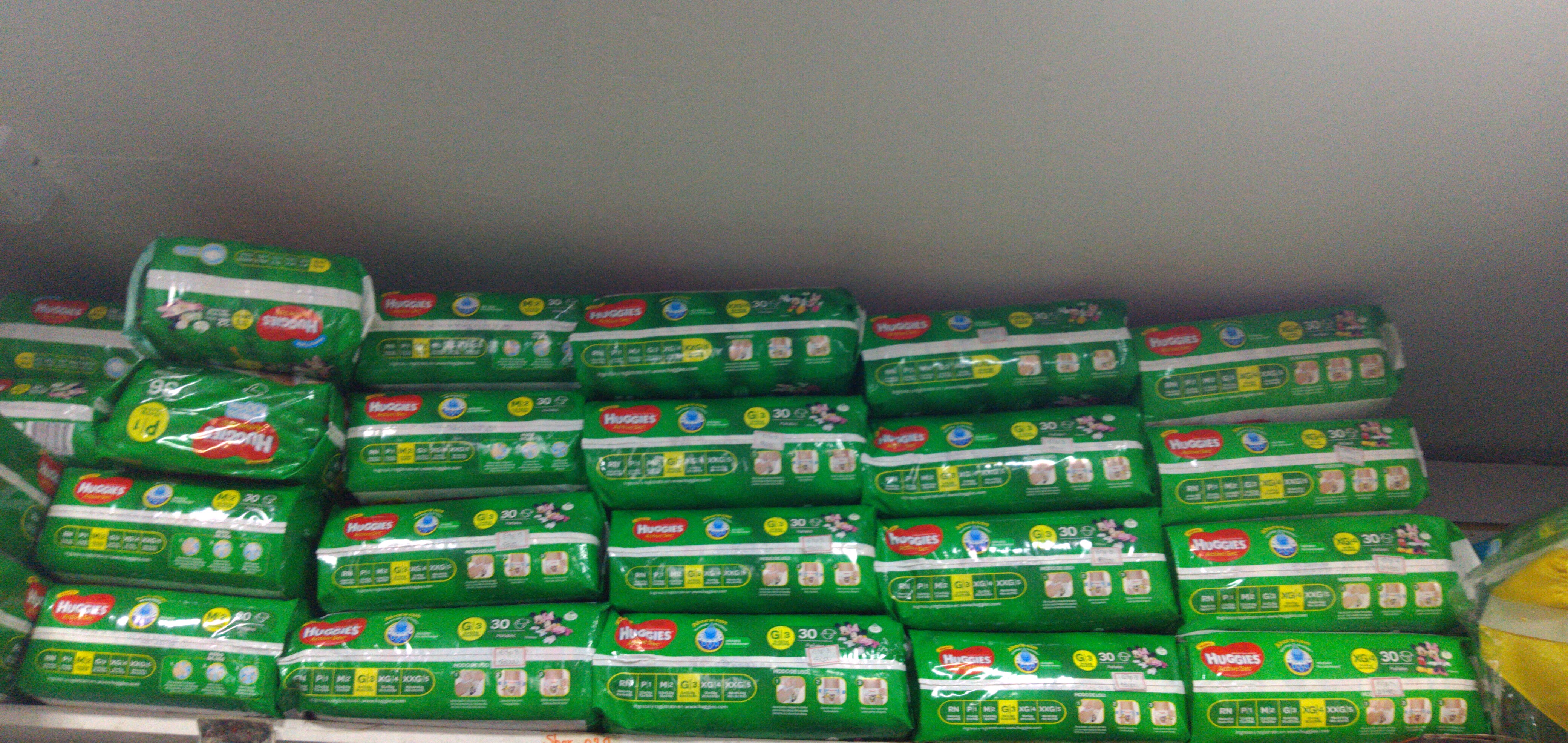 Pañales huggies todas las tallas x 30 unidades