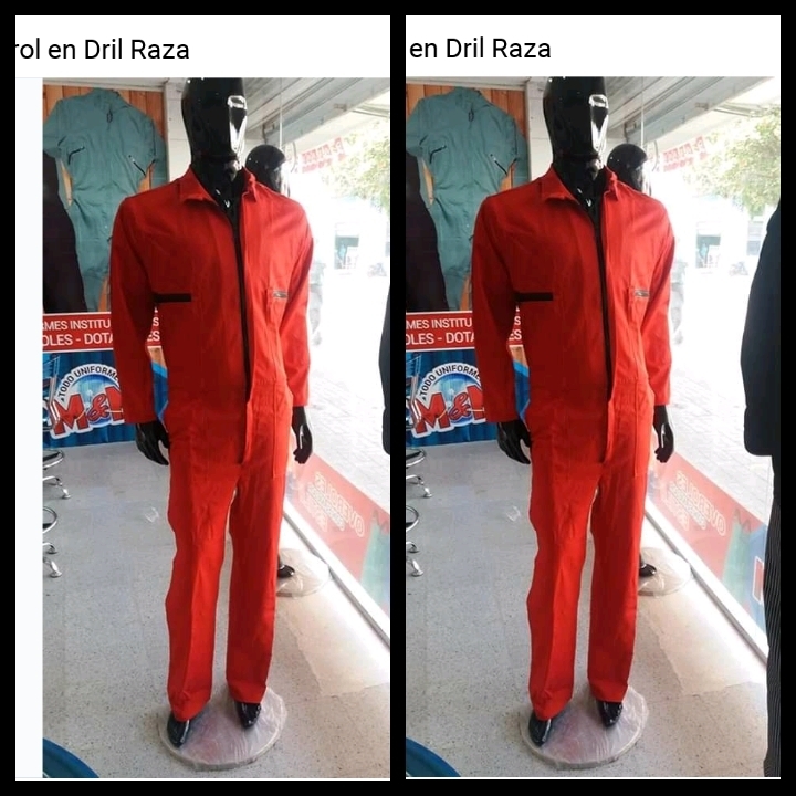 Overol en dril daza