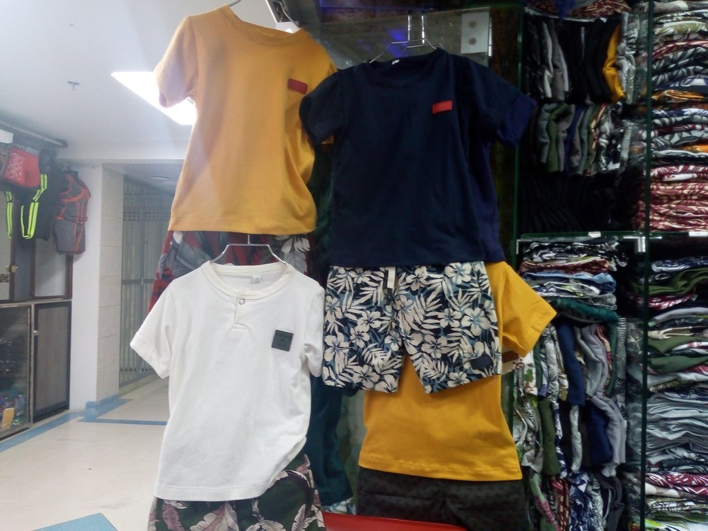 Conjunto de pantaloneta o bermuda+camiseta para niño talla 12 a16